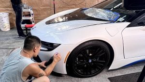 exterior BMW i8 detailing in Jersey City