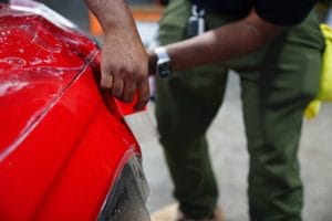 Car paint protection work